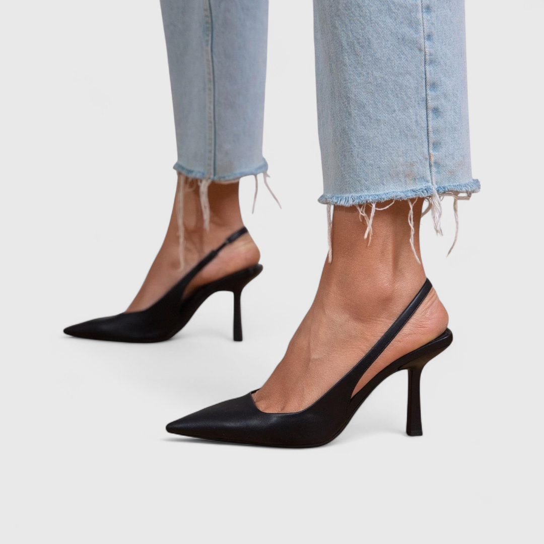Valéria · Zapato de Tacón Bajo con Soporte Ortopédico